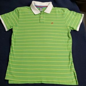 🔥Nike vintage 2 tone collar 3 button striped polo